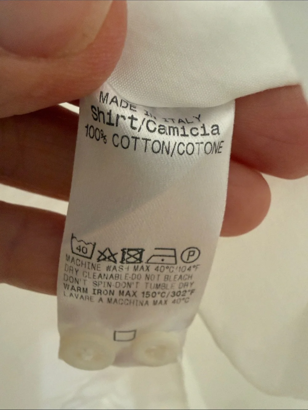 Authentic Gucci White Cotton Shirt Sz 41/16 Slim Unisex Style